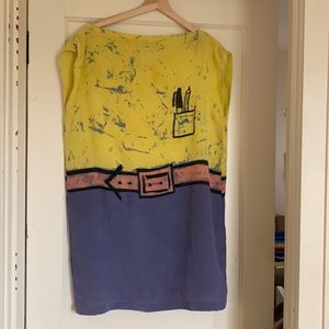 Osei duro dress. Multi color , quirky and fun print.